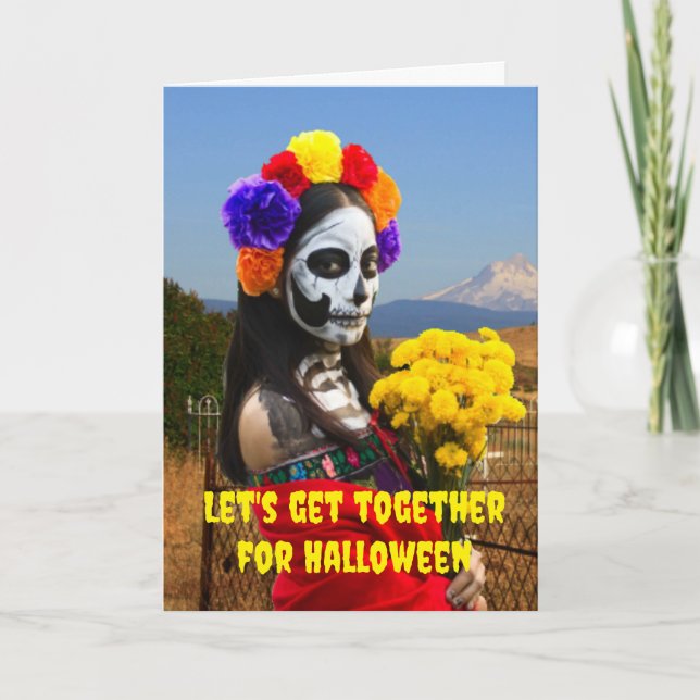 Låt oss träffas på Halloween. Kort (Framsida)