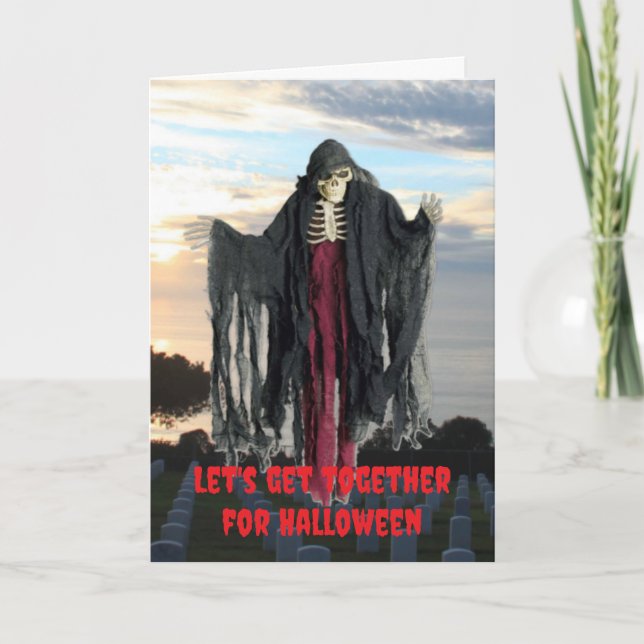 Låt oss träffas på Halloween. Kort (Framsida)