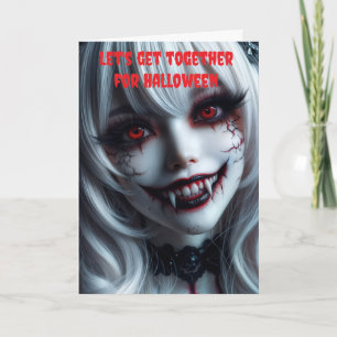 Låt oss träffas på Halloween. Kort
