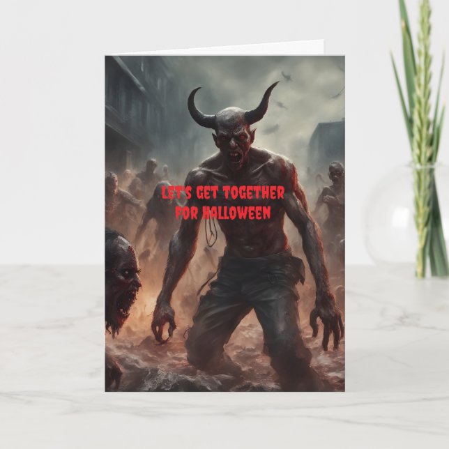 Låt oss träffas på Halloween. Kort (Framsida)