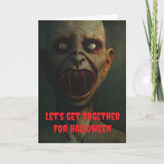Låt oss träffas på Halloween. Kort (Framsida)