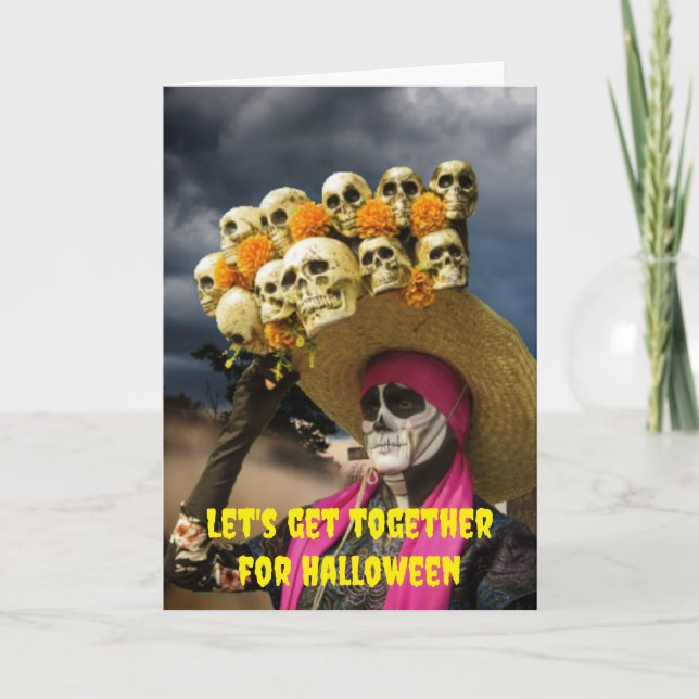 Låt oss träffas på Halloween. Kort (Framsida)