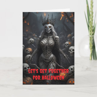 Låt oss träffas på Halloween. Kort
