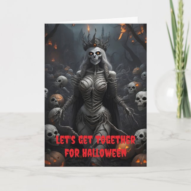 Låt oss träffas på Halloween. Kort (Framsida)