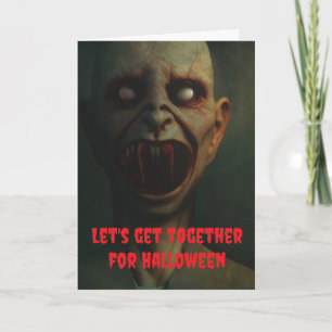 Låt oss träffas på Halloween. Kort