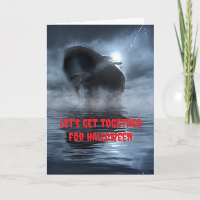 Låt oss träffas på Halloween. Kort (Framsida)