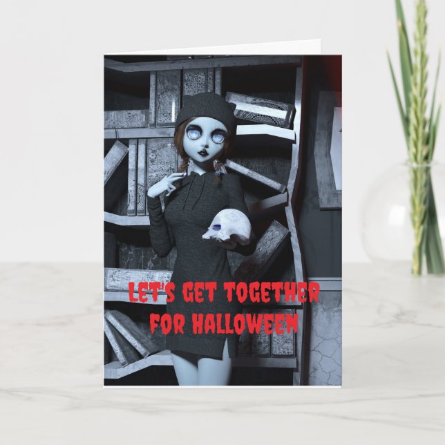 Låt oss träffas på Halloween. Kort (Framsida)