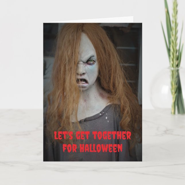 Låt oss träffas på Halloween. Kort (Framsida)