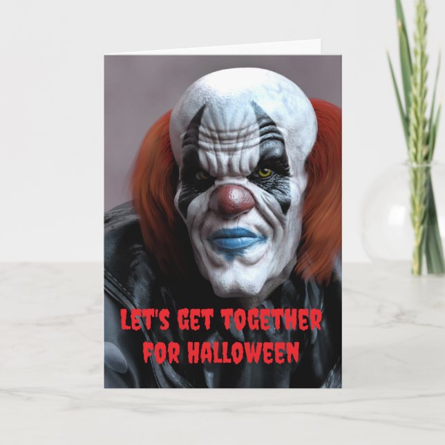 Låt oss träffas på Halloween. Kort (Framsida)