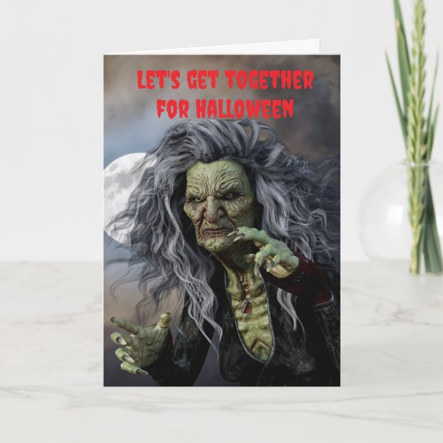 Låt oss träffas på Halloween. Kort (Framsida)