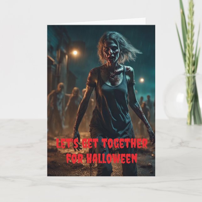 Låt oss träffas på Halloween. Kort (Framsida)