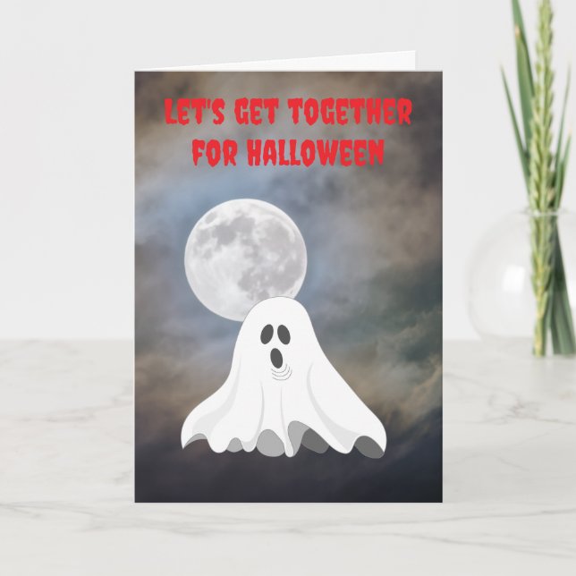 Låt oss träffas på Halloween. Kort (Framsida)