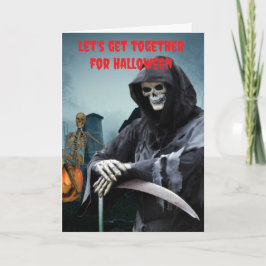 Låt oss träffas på Halloween. Kort