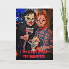 Låt oss träffas på Halloween. Kort