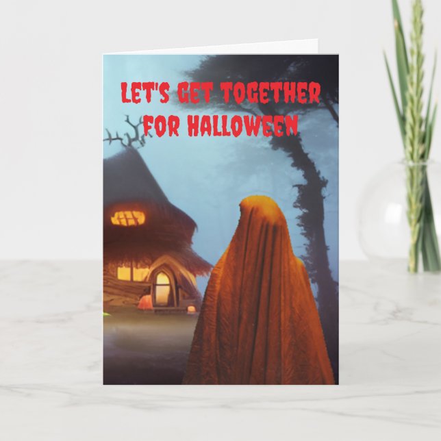 Låt oss träffas på Halloween. Kort (Framsida)