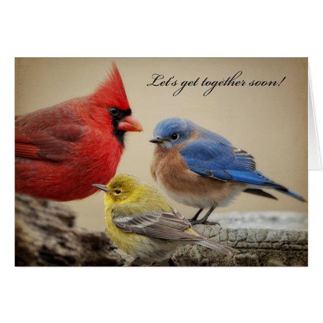 Låt oss träffas snart! hälsningskort (Framsidan Horizontal)