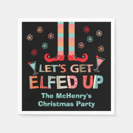 Låt oss upp Chrismas Party Elf Pappersservett