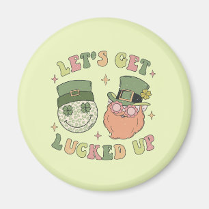 Låt oss upp dig - Leprechaun Klöver Magnet