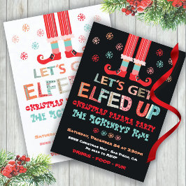 Låt oss upp dig till jul Pajama Party Inbjudningar