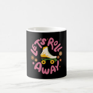 Låt oss utrullning av rullskridskor kaffemugg