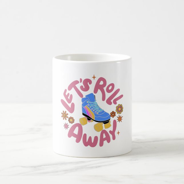Låt oss utrullning av rullskridskor kaffemugg (Center)