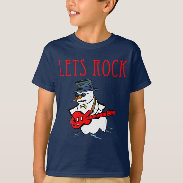 Låt oss vagga snögubben tee shirt (Framsida)
