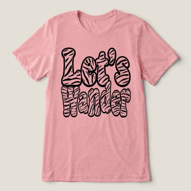 Låt oss vandra äventyr  t shirt (Design Framsida)