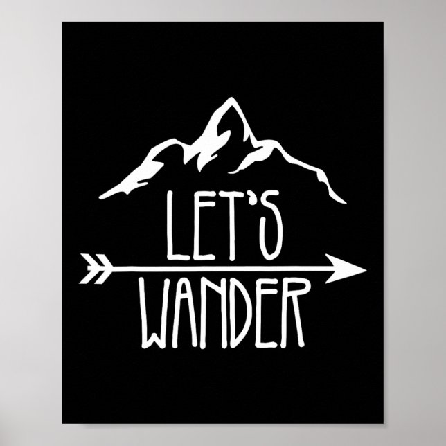 Låt oss vandra vandrarlag camping matchande grupp  poster (Framsidan)