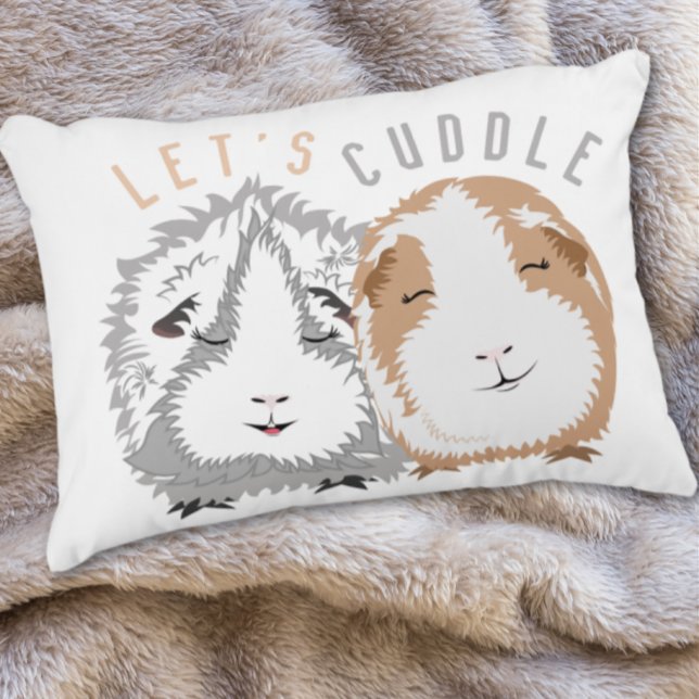 Låt oss vara Cuddle Guinea Gris accent Pillow Prydnadskudde (Skapare uppladdad)