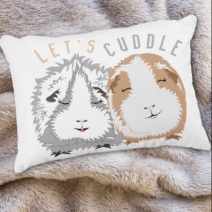 Låt oss vara Cuddle Guinea Gris accent Pillow Prydnadskudde