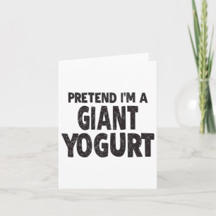 Låt oss vara en jätteyogurt - Enkel Halloween-kost Kort