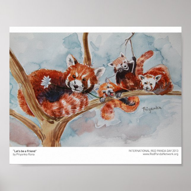 "Låt oss vara en vän" Skriv ut Poster (Framsidan)