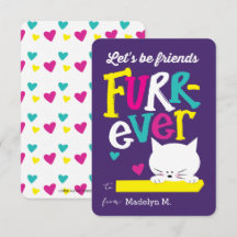 Låt oss vara Friends FURR-nånsin Classroom Valenti