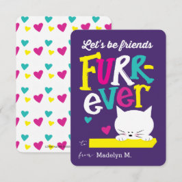 Låt oss vara Friends FURR-nånsin Classroom Valenti Inbjudningar