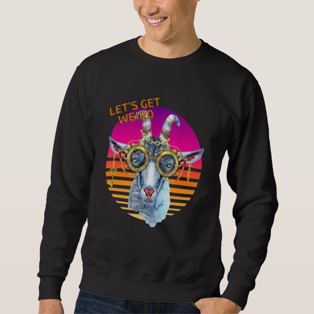 Låt oss vara Konstig-hippster Steampunk-get med ke Lång Ärmad Tröja (Framsida)