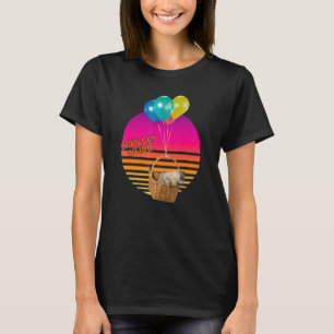 Låt oss vara Konstig katt vid flygning Basket och T Shirt