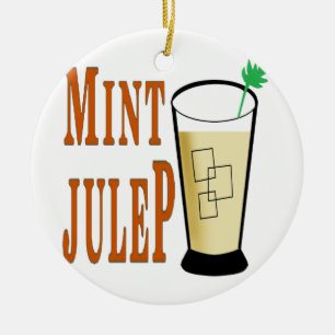 Låt oss vara mint julep julgransprydnad keramik
