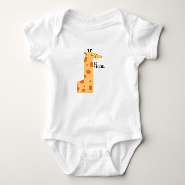 Låt oss vara stark lille Giraffe T Shirt (Framsida)