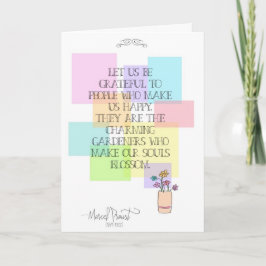 Låt oss vara tacksamma Tack Kort