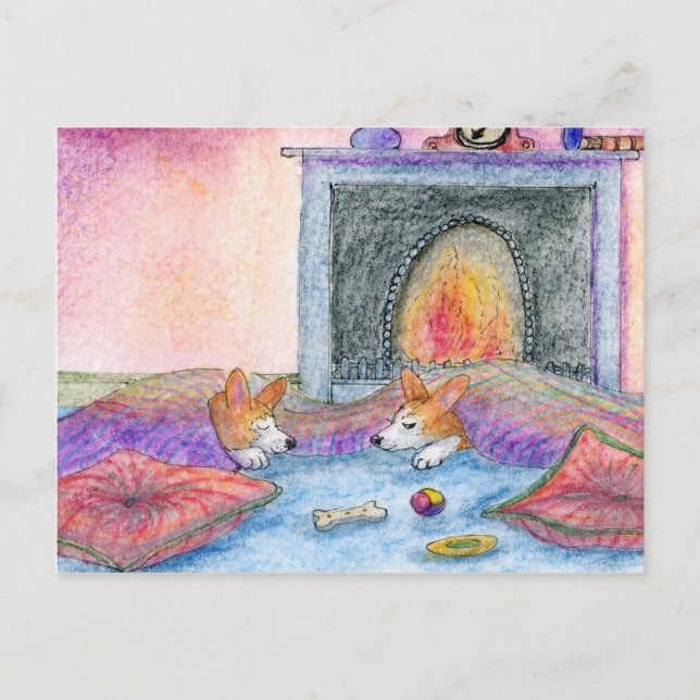 Låt oss veta när vår dyker upp vykort (Framsida)