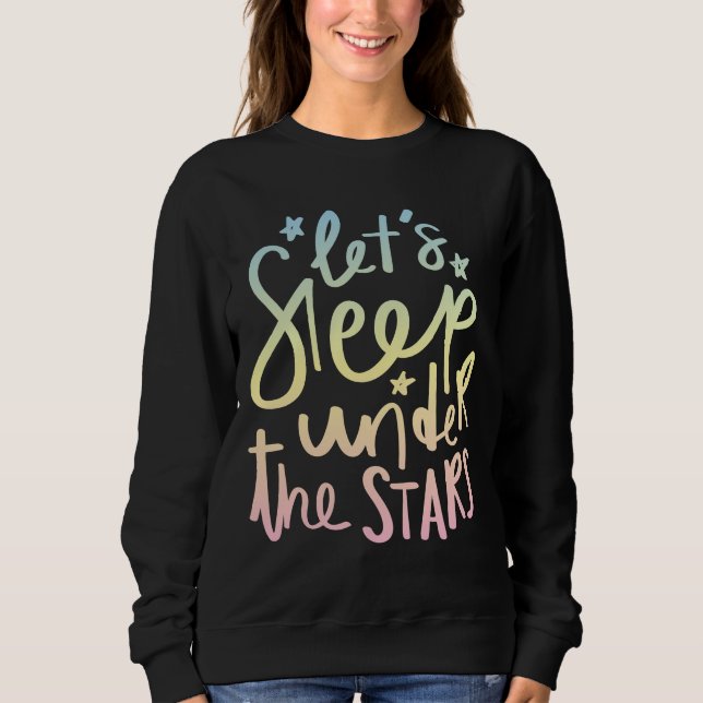 Låt oss viloläge under stjärnor t shirt (Framsida)