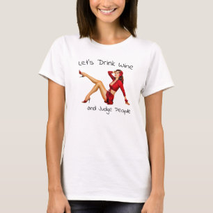 Låt oss Vin och domare People T Shirt