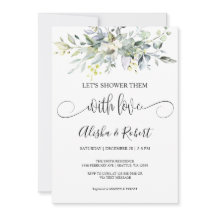 Låt oss visa dem med Kärlek Par Shower inbjudan