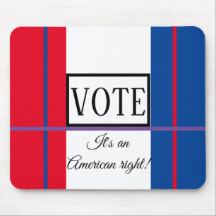 Låt oss VOTE Mousepad Musmatta