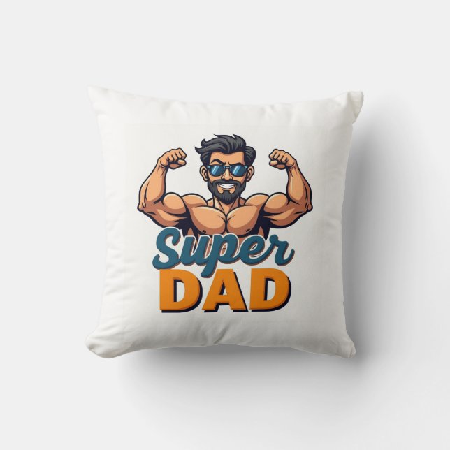 Låt Pappa slappna av i stil och roligt! 💪 den här Kudde (Framsida)
