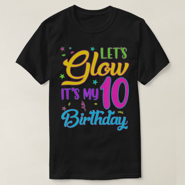 Låt Party få sin tionde födelsedag 10 år gammal T Shirt (Design framsida)