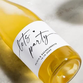 Låt party. Modern enkel manusbachelorette