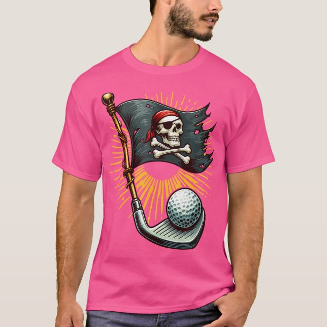 Låt Pirat Shenanigans börja Golf Pirat Hallo T Shirt (Framsida)