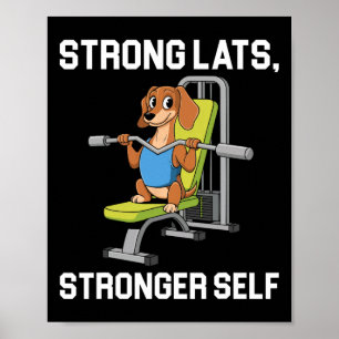 Lat Pulldown träning Bodybuilding Fitness Workout Poster