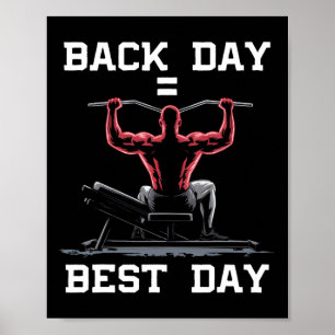 Lat Pulldown träning Bodybuilding Fitness Workout Poster